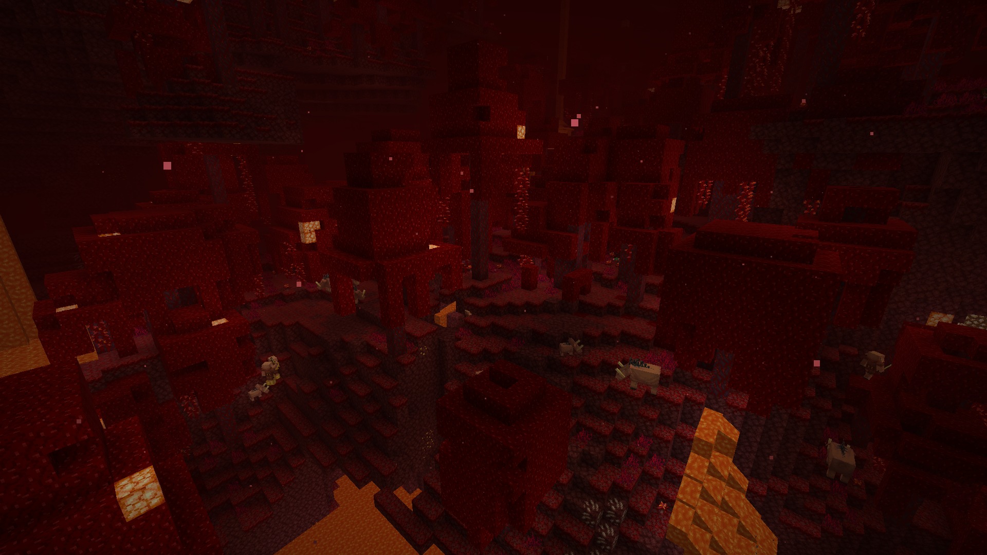 Screenshot Minecraft Crimson Forest